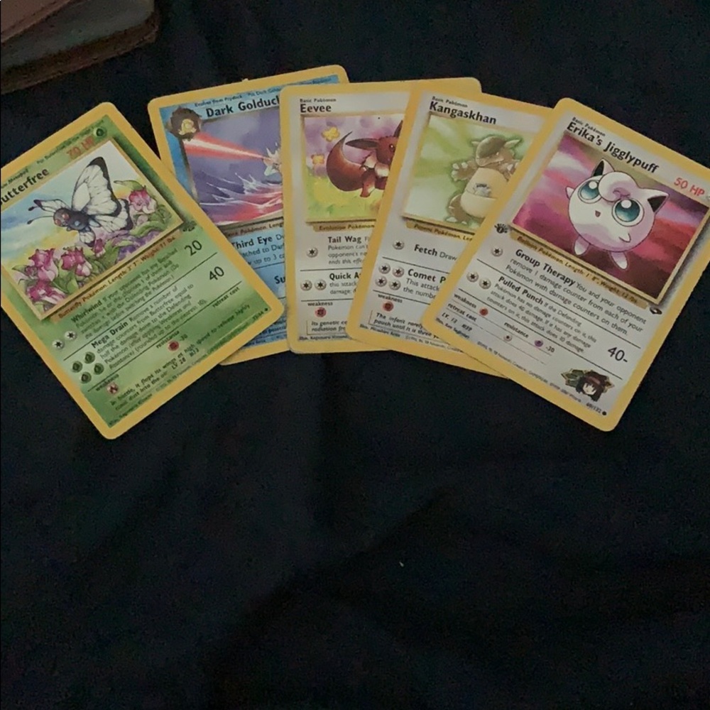 Rare base set Pokémon cards